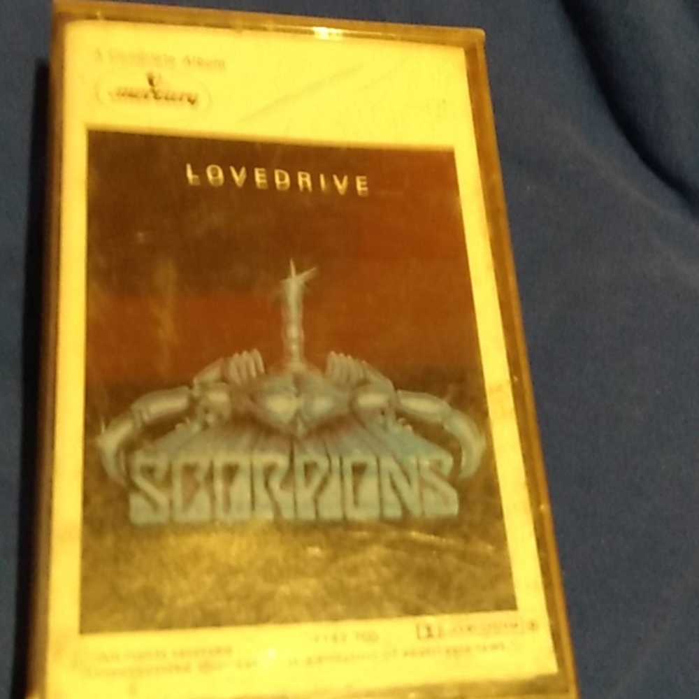 Scorpions love drive cassette tape rested. 1979.
